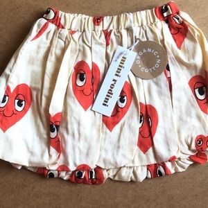 NWT Mini Rodini Heart Skirt Size 2T